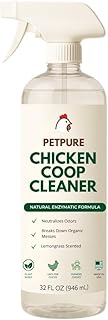 Chicken Coop Cleaner – Enzymatic Odor Remover & Waste Dissolver for Poultry Care | Non-Toxic, Biodegradable Chicken Coop Refresher I Naturally Breaks Down Organic Messes & Eliminates Smells