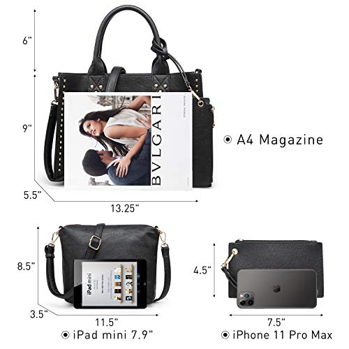 Image of Dasein Women's Designer Handbags Fashion Satchel Handbags Shoulder Bags Top Handle Work Bags w /Belt