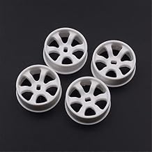 استبدال KingVal 4 PCS البلاستيك عجلة ريم محور RC أجزاء متوافقة مع WLtoys K969 RC سيارة