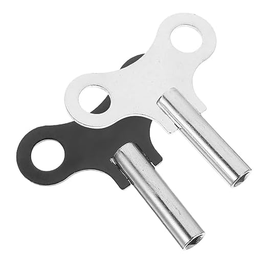 ARTIBETTER 2 pcs Clock Key Grandfather Clock Winding Key Wind up Key Wear resistant Clock Winders