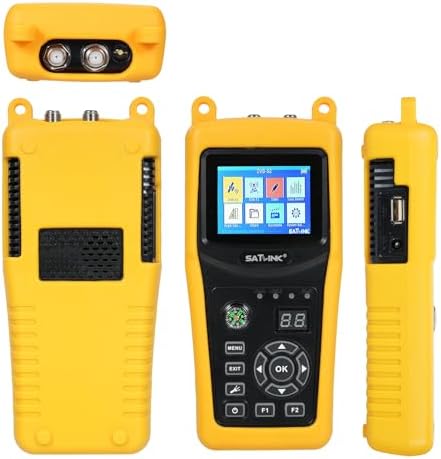 Satlink ST-5030 DVB-S2/S ISDB-T J83B Digital Satellite Signal Finder Meter 950 to 2150 2.4inch TFT LCD Screen Signal Strength Meter with Compass Outdoor Camping Measuring Device