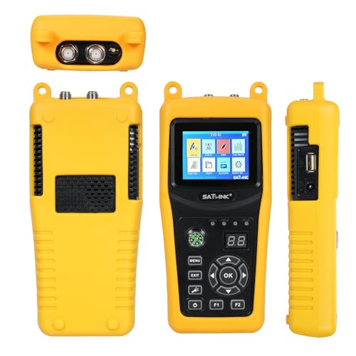 Satlink ST-5030 DVB-S2/S ISDB-T J83B Digital Satellite Signal Finder Meter 950 to 2150 2.4inch TFT LCD Screen Signal Strength Meter with Compass Outdoor Camping Measuring Device