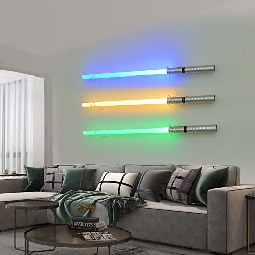 BYTOTU Lightsaber Wall Mount Stand - Display Swords Wall Bracket (3 sets)