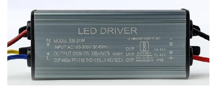Image of 24W, 300mA, LED Street Light Driver, Input AC 230-300V Output DC 50-75V, OVP 440ac, PF>0.95 (9)