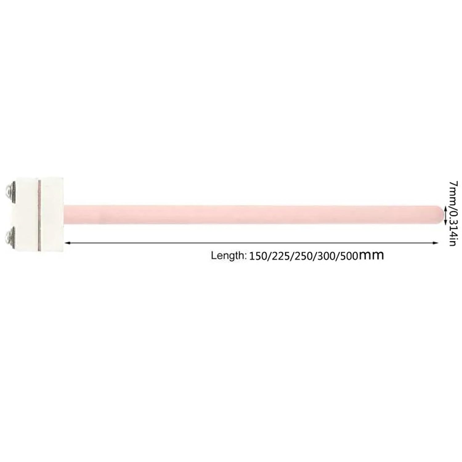 S Type Platinum Rhodium Thermocouple WRP-100 150/200/300/500mm Probe Temperature Sensor 0-1300℃ 1Pcs(Length 250mm)