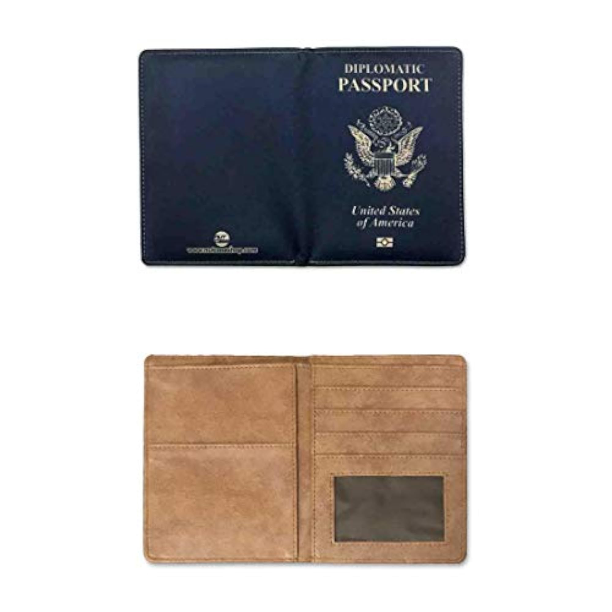Designer Leather Passport Holder Travel Wallet Organizer