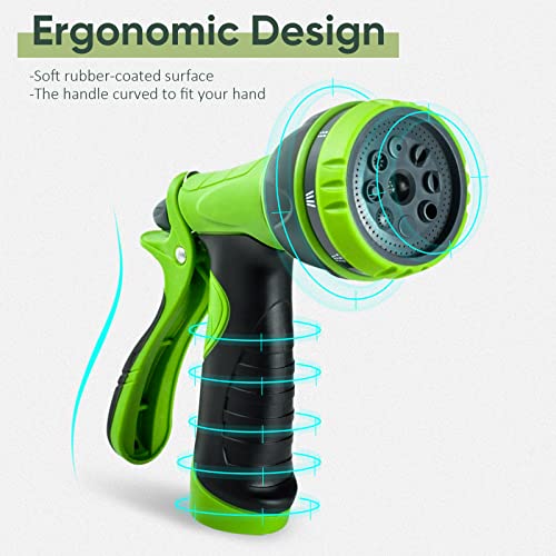 Yestar Hose Nozzle Abs Garden Hose Nozzle Water Hose Sprayer Nozzle With 8 Adjustable Watering Patterns For Watering Plants Lawn& Garden Washing Cars #TOP5