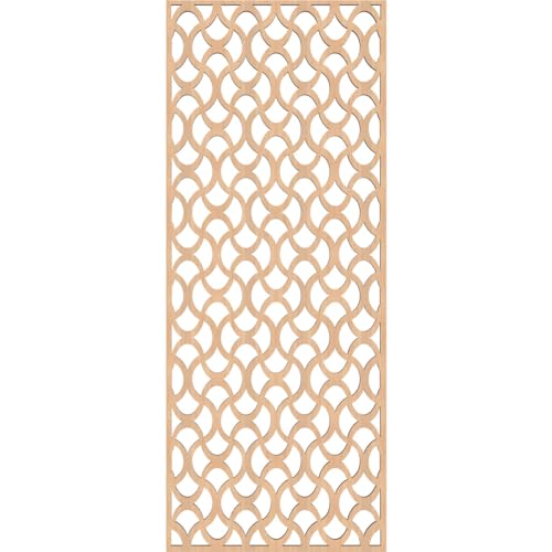 Image of Resort Decorative Pierced Fretwork Wood Wall Panels, 13 3 /8 inchW x 34 3 /8 inchH x 3 /8 inchT, Hickory