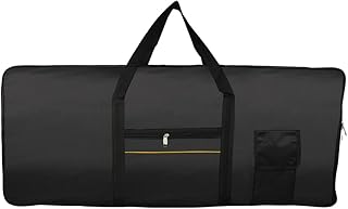 Liummrcy Piano Keyboard Cover, Stretchable Oxford Cloth Dust Cover For 61 Keys Electronic Keyboard, Digital Piano Yamaha Casio Roland Consoles And More Black Keyboard Case,Keyboard Cover,Keyboard
