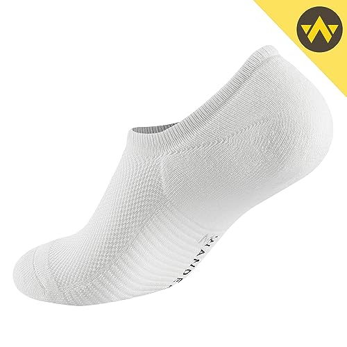 WANDER No Show Socks Women Low Cut Thick Cushion Cotton Socks Non Slip Invisible Casual Socks 6 Pairs3
