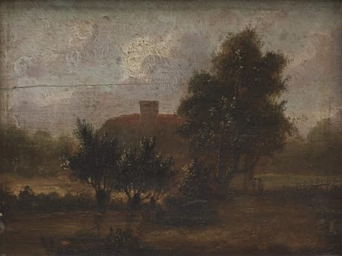 Peinture sur toile paysage nordique de 60x90cm pour décorer une chambre parentale