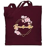 Baumwolltaschen sind der letzte Schrei: Die Stofftasche mit langen Henkeln ist mit 42 x 38 cm eine große Tasche mit viel Platz zum Einkaufen – Witzige Motive runden die Jutetasche aus 100% Baumwolle ab