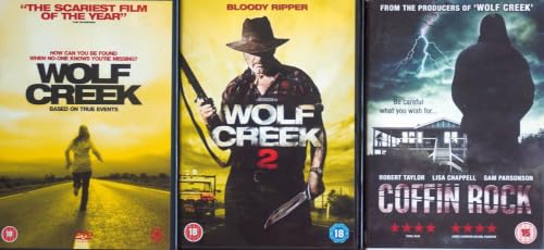 Image of WOLF CREEK COMPLETE COLLECTION AND MORE / WOLF CREEK 1 2 / COFFIN ROCK = ULTIMATE 3x DVD UK SET