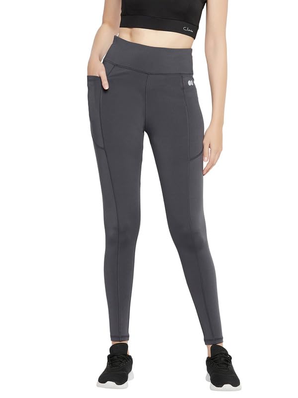 Image of Clovia Women's Snug Fit High-Rise Active Tights