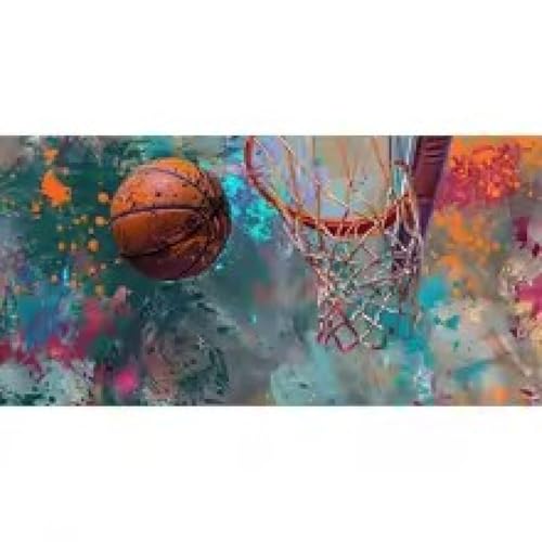 Affiche de basket-ball pour salon moderne grand cadre graffiti