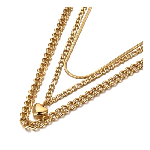 Bijoux pour femmes et hommes : collier à maillons et pendentif cœur, une idée cadeau bohème