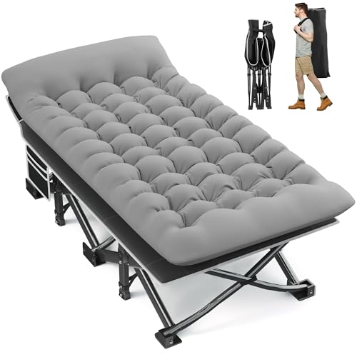 Fragess Portable Camping Cot 32 Inch Grey