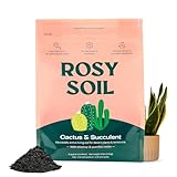 Cactus and Succulent Organic Potting Soil Mix for House Plants - Fast Draining, Root Boosting, Peat-Free, Less Prone to Gnats - Drought-Tolerant - Growth of Aloe Vera, Cacti and Indoor Succulents- 4qt