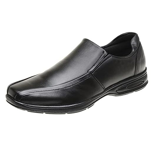 Sapato Anti Stress Ortopédico Masculino Em Couro San Lorenzo 5030 Cor:Preto;Tamanho:42;Gênero:Masculino