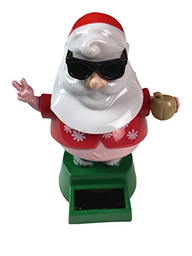 Tropical Beach Cool Santa Clause Solar Dancer Bundle with Cookie Recipe - //coolthings.us
