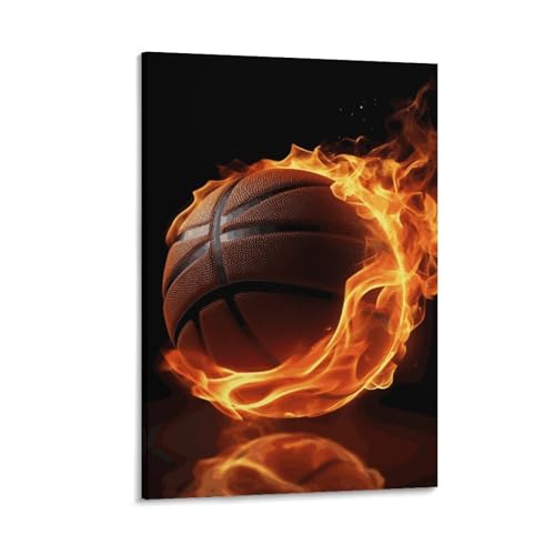 Toile basket-ball sur feu moderne pour chaque pièce de vie