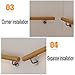 Staircase Handrails Stair Railing 5 cm Diameter Wooden Staircase Handrail-Complete Tool Kit, Indoor Loft Elderly Non-Slip Handrail Corridor Support Rods, Length 50～600cm(120cm)
