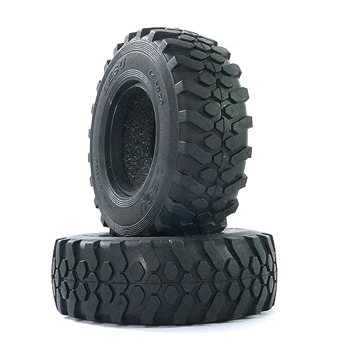 Pneus en caoutchouc 101 mm LESU pour truck RC Rave Um406 1/10