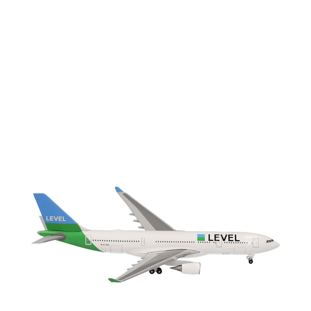 herpa Miniatura del avión Maersk Air Cargo Boeing 767-300F, Escala 1/500, Modelo prefabricado, maqueta de colleción, modelismo, Avion sin Soporte, Figura Metal