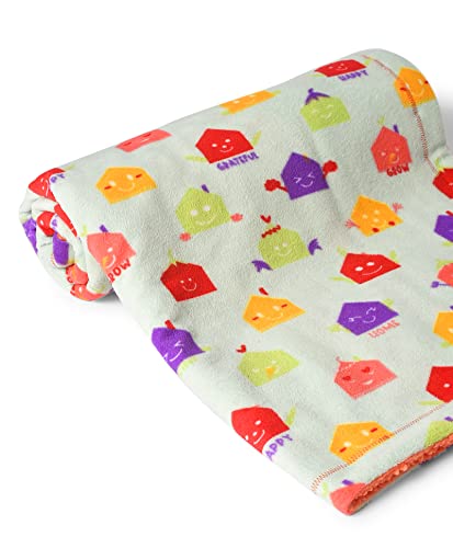Image of Mi Arcus Dual Layer Knitted Sherpa Blanket for Baby Boys Girls 0-12 M- Green 90x70 cm