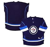 Outerstuff Winnipeg Jets Blank Navy Men's Premier Team Apparel 1 Stripe Home Jersey (Large/X-Large)
