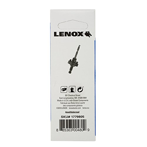 Lenox Tools 1779805 6L Quick Change Arbor with 3-1/4-Inch Pilot Drill Bit for Hole Saws
