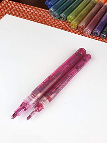 24 Self Outline Metallic Markers, Paint Pen Double Pack Of Both Extra Fine Tip And Medium Tip, Double Line Markers, Self Outline Paint Pens, Journal Pens, Scrap Booking, Cards, Diy Crafts #TOP4