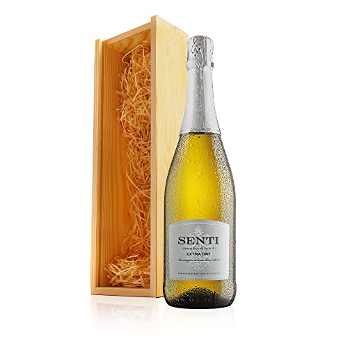 Virgin Wines - Senti Prosecco Extra Dry Gift Box - 1 Bottle (75cl) - Premium Italian Sparkling Wine