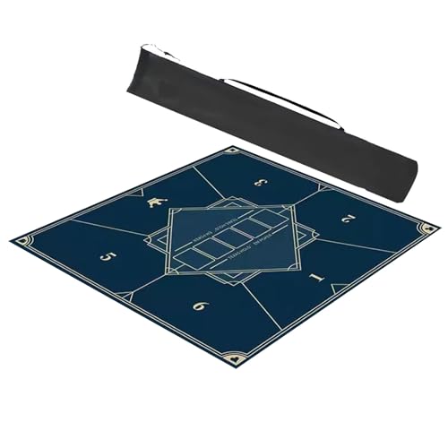 Tapete de mesa silencioso para juegos de cartas y mahjong miniatura 1