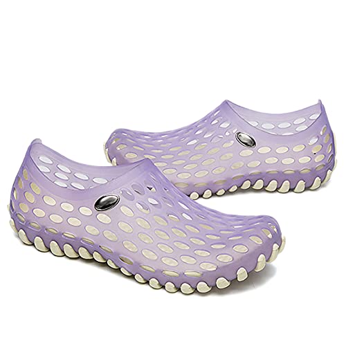 Chaussure Plage Purple Beach Sandales Femmes Chaussures De Sport à Eau Sèche Rapide Résistant à l'usure Léger Soft Aqua Shoes pour Swim Swim Surf(Size:37,Color:Purple) Cover