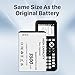 2X Battery for TI-84 Plus CE, 3500mAh Upgrade High Capacity Battery Replacement for Texas Instruments TI-84 CE, TI Nspire CX/CX II, TI Nspire CX CAS/CX II CAS,P/N:P11P35-11-N01/3.7L1200SPA with Tool