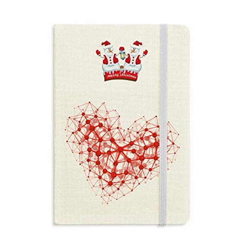 Carnet de notes rigide bonhomme de neige le cadeau de Noël rouge idéal