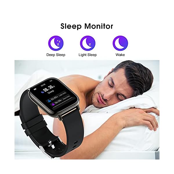 Togala Smart Watch, 1.69 Inch Touch Screen Smartwatch for Android and iOS Phones, Fitness Tracker with Heart Rate and…