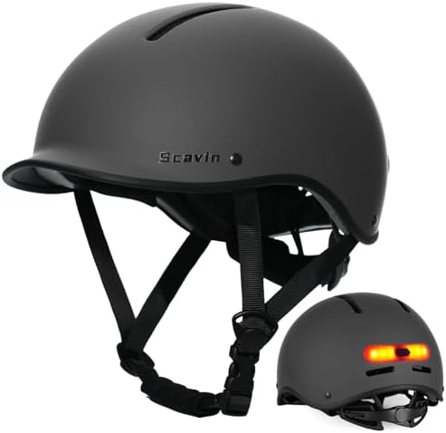 Bike Helmet for Adults with Rechargeable Rear Light, Adjustable Cycling Helmet for Men Women Youth – Safety Certified for Bicycle, Skateboard, Road Bike & Commuting Bike Helmet for Adults with Rechargeable Rear Light, Adjustable Cycling Helmet for Men Women Youth – Safety Certified for Bicycle, Skateboard, Road Bike & Commuting