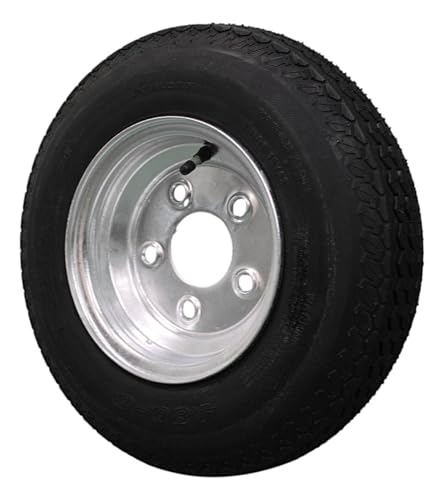 (Set of 1) Antego 4.80-8 Tire & Wheel Galvanized 5 Lug Trailer Tire and Wheel Assembly, 6 Ply, Load...