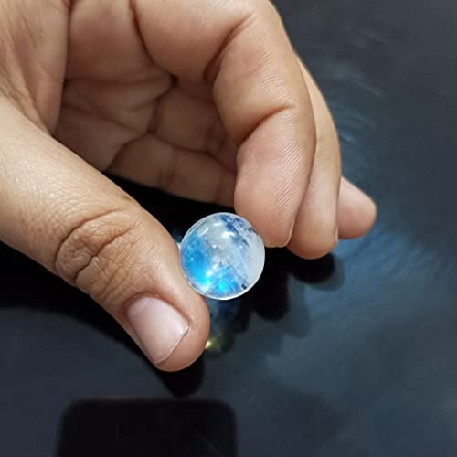 Cabochon rond en pierre de lune naturelle pour la création de bijoux - 4