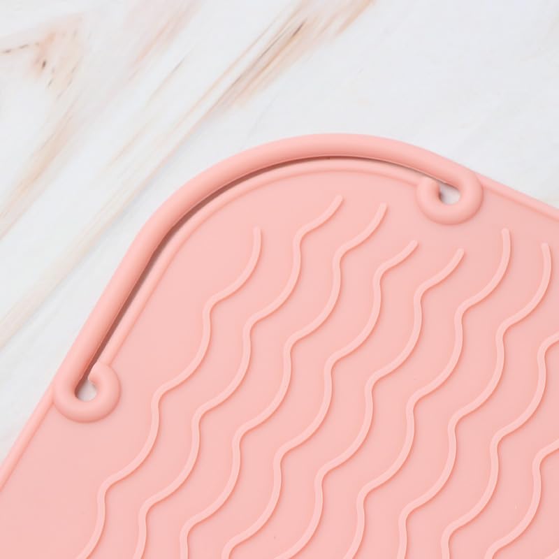 3Pcs Heat-Resistant Hair Tool Mat Non-Slip Surface Protector for Curling & Flat Irons Easy to Clean miniatura 4
