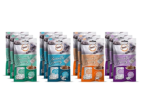 Image of Gnawlers Smooth Creamy Treats Combo Liver x3 Mussel x3 Salmon x3 Crab x3 Sold by DogsNCats