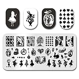 2pcs Nail Stamp Cartoon Nails Girl Nail Stamping Plates Manicure Set For Nail Art Stamping