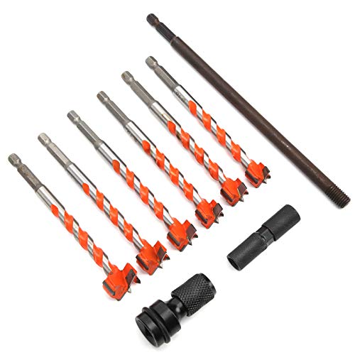 Set de brocas para agujeros en madera y plástico Qiilu miniatura 3