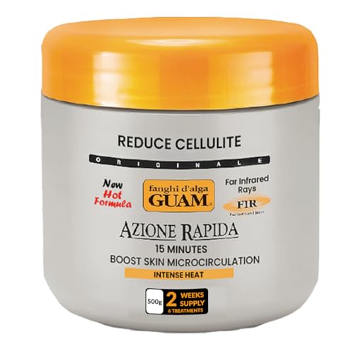 GUAM Anti-Cellulite Seaweed Mud Infrared Body Wrap – FAST-ACTION Skin Tightening & Firming Treatment with Tourmaline FIR