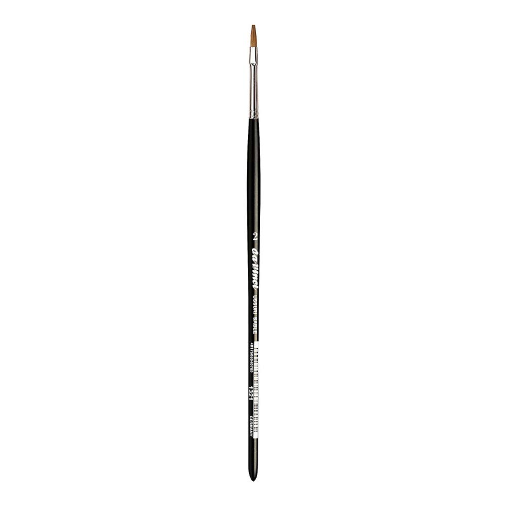 da Vinci Watercolor Series 1321 One Stroke Paint Brush, Flat Russian Red Sable, Size 2