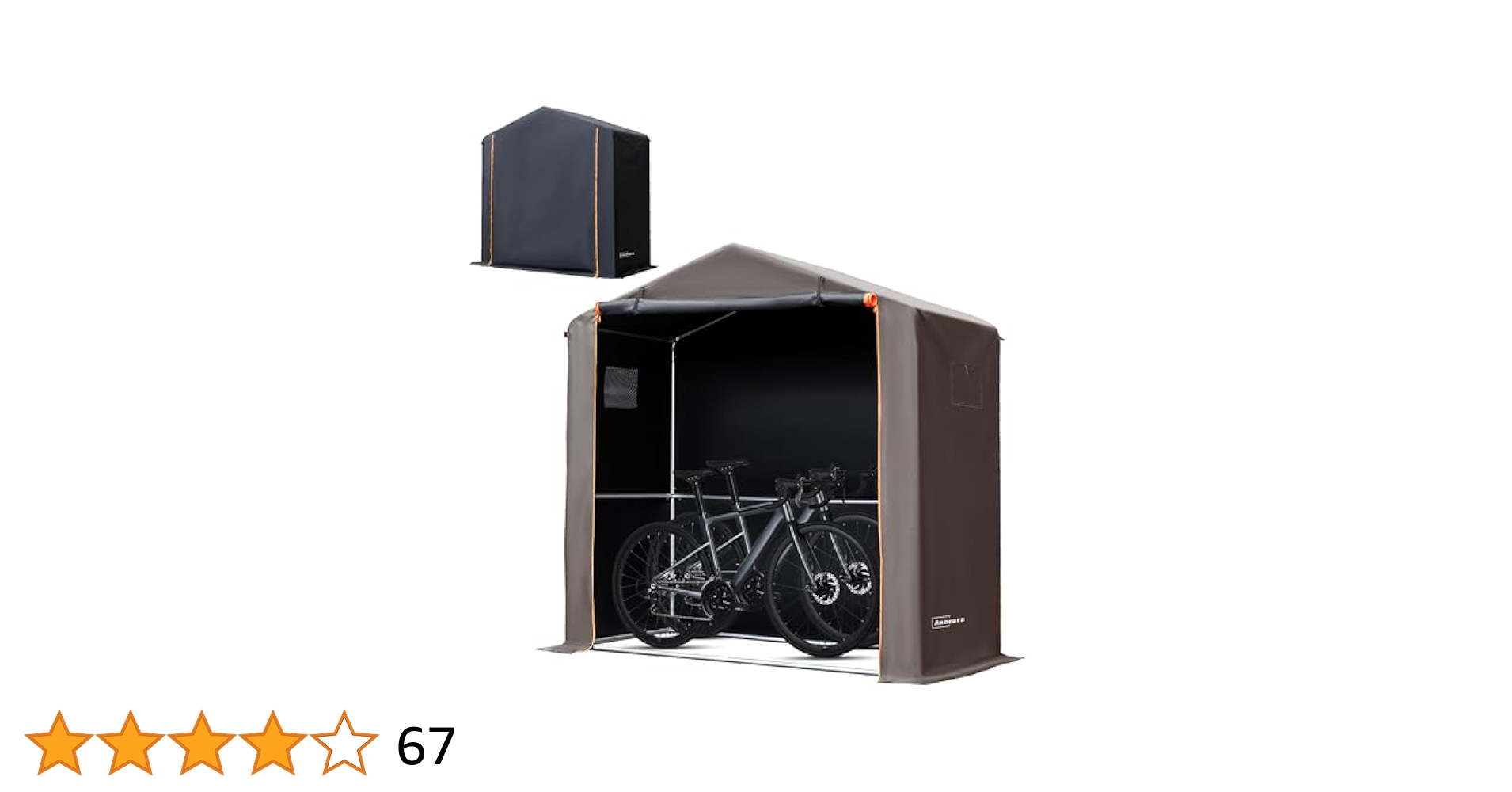 Anovara サイクルハウス バイクガレージ 自転車置き場 ブラック　サイズM Amazon.co.jp: Anovara(アノヴァラ) サイクルハウス バイク
