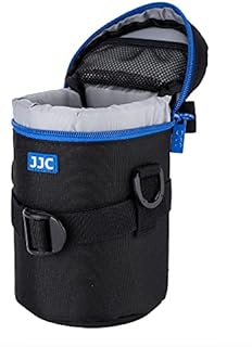 JJC Water Resistant Deluxe Lens Pouch with Shoulder Strap fits Lens Diameter and Height below 80 x 155mm (3.1 x 6.1)