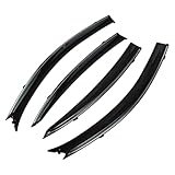 HEROFFIX 1 Set Fensterabweiser für Mazda 3 Limousine 2004-2009 Seitliche Fensterabweiser Schwarz